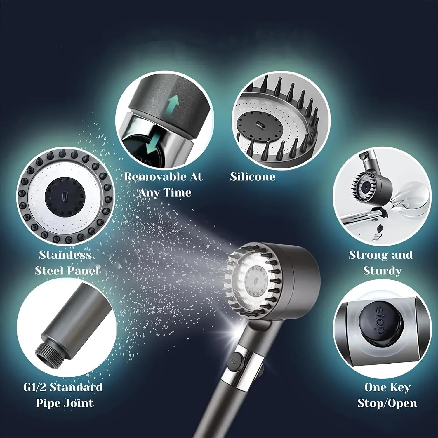 Filtered Handheld Shower Head 6