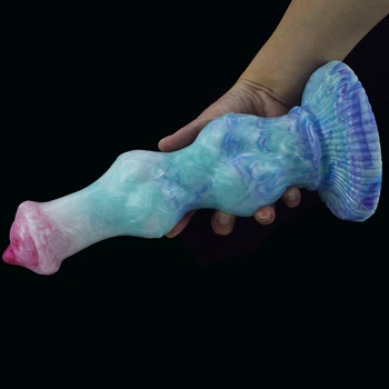 FAAK Large Knot Dog Dildo With Suction Cup Simulation Protruding Cock Head For G-spot Stimulation Adult Anal Toys Big Butt Plug 6