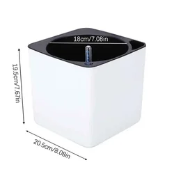 Self - Watering Plant Pots with Water Level Indicator for Stylish Home and Office Decor (1PCS)