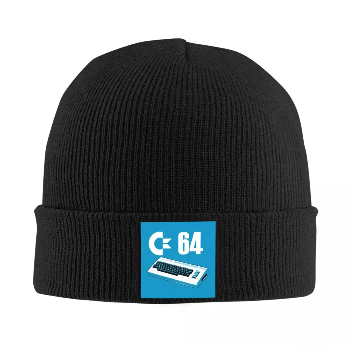 

Commodore 64 Skullies Beanies Caps Unisex Winter Warm Knitting Hat Hip Hop Adult C64 Computer Games Bonnet Hats Outdoor Ski Cap
