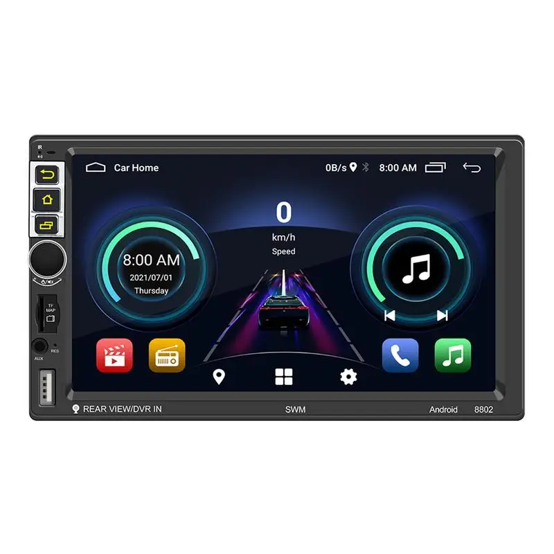 

Car Stereo Double Din Universal All Compatible 7 Inch Touch Screen Car Stereo FM Radio Bluetoothes Mirror Link Backup Camera
