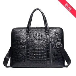alligator Leather briefcase men's business handbag men Backpack for Teenager Cheap Laptops Passport Cover Bags Free shipping