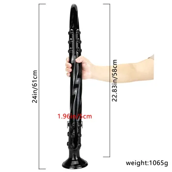 61CM Super Long Huge Men Dildo for Anal Plug Adlut Sex Toys XXL Silicone Realistic Monster Dildo Fisting Slave BDSM 4