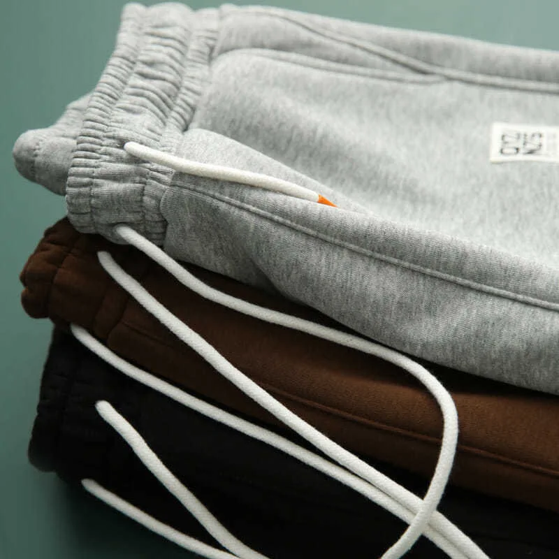 Autumn Winter Warm Sweatpants Women All-Match Casual High Waist Plus Velvet Harem Trousers Vintage Stretch Jogger Pantalones
