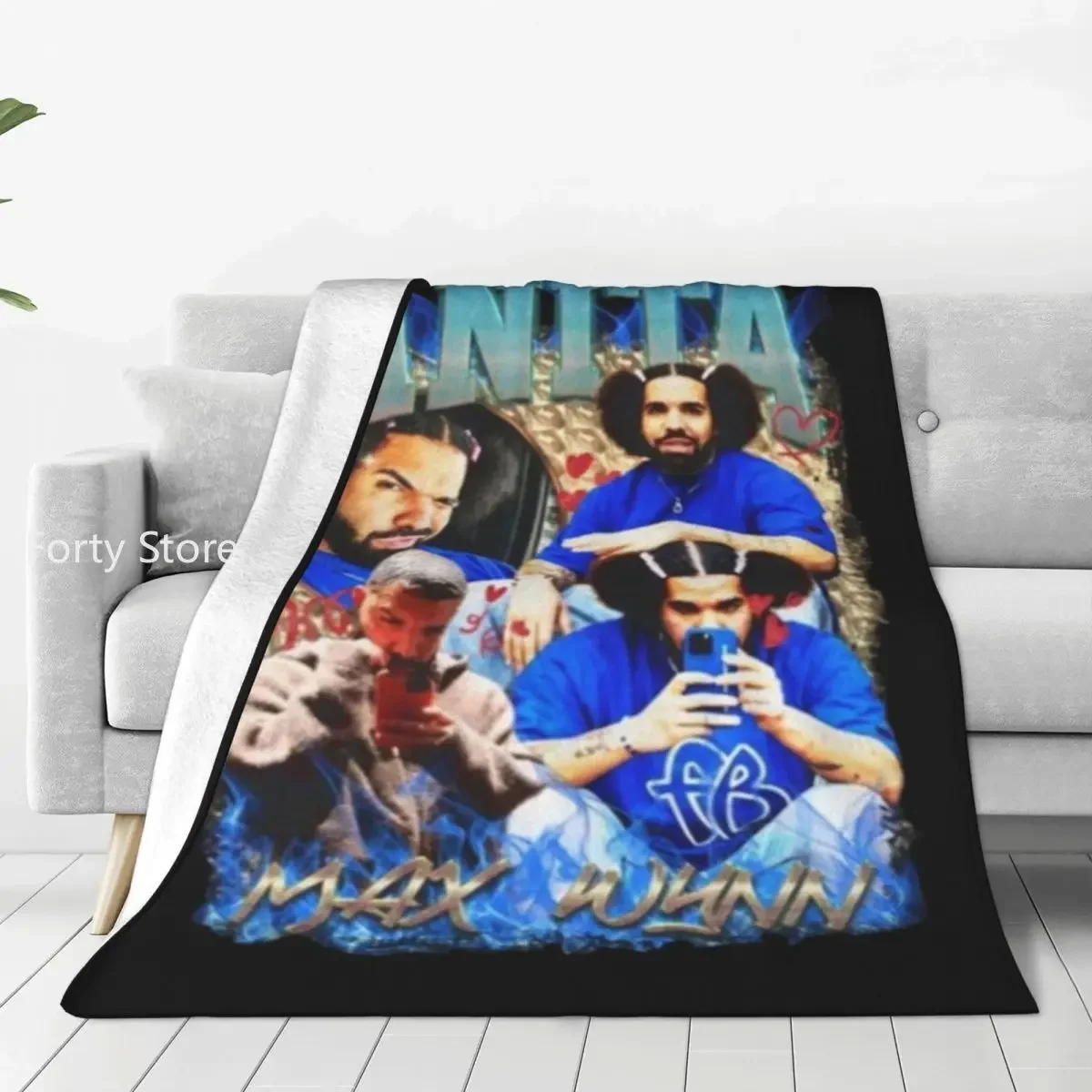 

Drake Blankets Anita Max Wynn Album Travel Office Flannel Throw Blanket Super Warm Couch Chair Custom DIY Bedspread Gift
