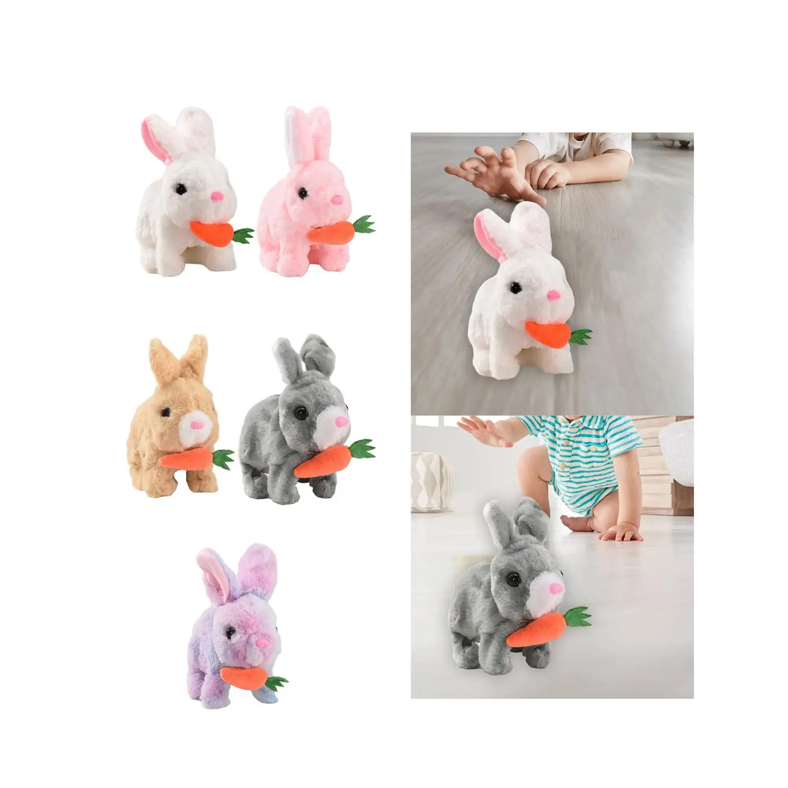 Interactive Electronic Pet Figures Stuffed Animals for Bedtime Friend New Year Gifts Xmas Present Birthday Gifts Party Favor