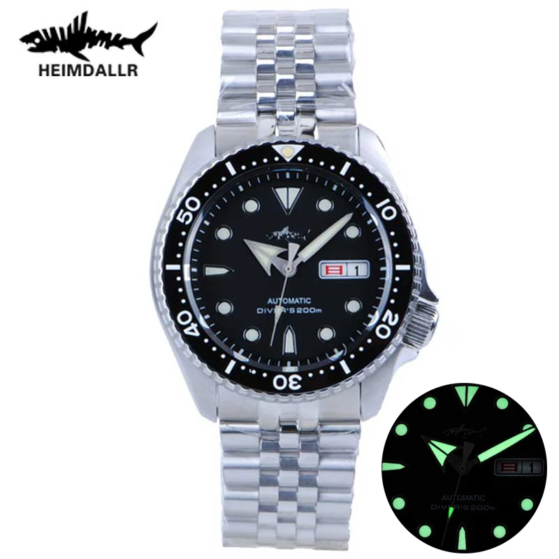 

Heimdallr Men's Diver Watch SKX007 Sapphire Ceramic Bezel 200M Water Resistance Japan NH36 Automatic Mechanical Watches