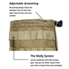 600D Hunting Bags Small Water Bottle Bag Multi Function Outdoor Adjustable Drawstring Molle External System Khaki 3