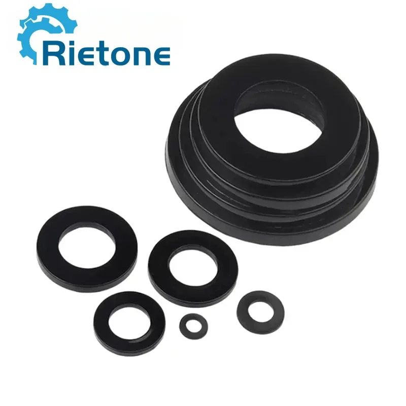 Nylon Washers Plastic Washers Washer Gasket Set Washer Gasket Washer Seal Set Nylon Flat Washer M2 M2.5 M3 M4 M5 M6 M8 M10 M12 M14 M16 M18 M20 Black White Plastic Sealing Hard Washers Insulation Gasket Ring