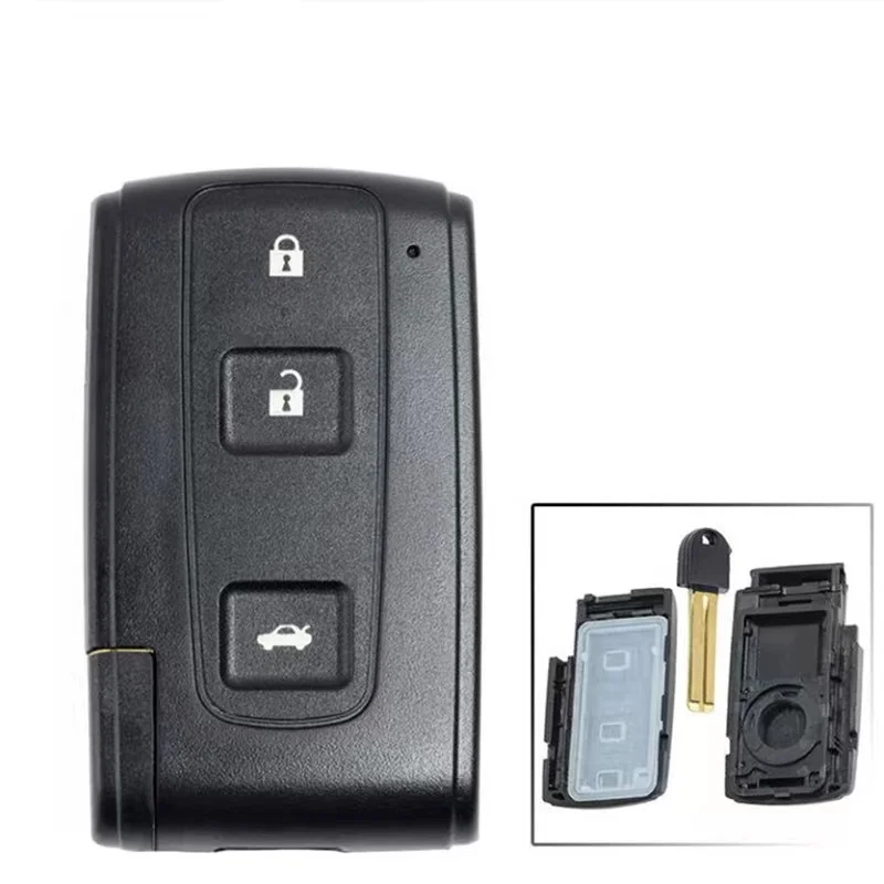 

ECUTOOL 8 шт./лот 3 кнопки для TOYOTA Avensis CROWN Verso Prius чехол для автомобильного ключа с необработанным лезвием TOY48