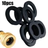Rubber Washers Seals Shower Hose Washers 1/2 Inch Black Flat Rubber Washers Assortment Kit Tap Sealing Rings Rubber Hose Washer 2