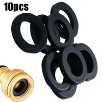 Rubber Washers Seals Shower Hose Washers 1/2 Inch Black Flat Rubber Washers Assortment Kit Tap Sealing Rings Rubber Hose Washer 2