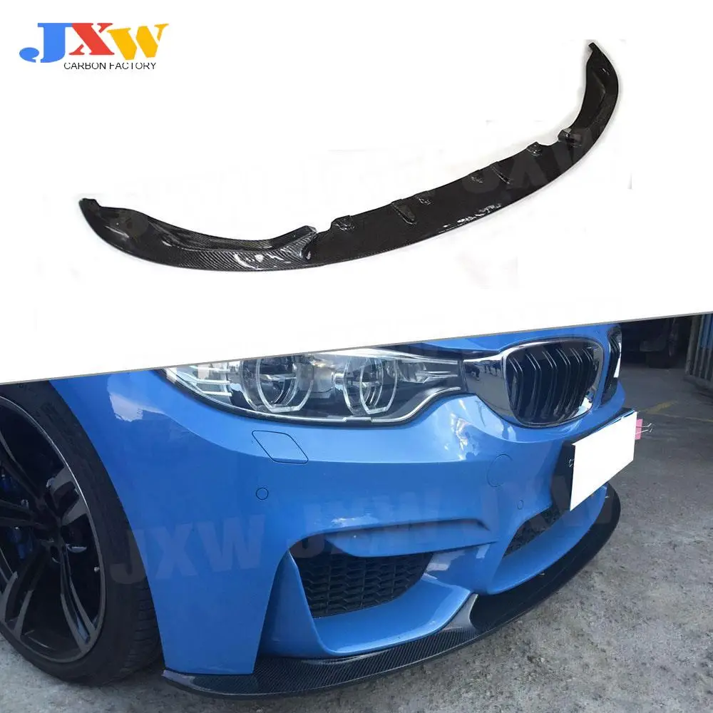 

Carbon Fiber Front Bumper Lip Spoiler 3D Style For BMW 3 Series F80 M3 4 Series F82 F83 M4 2014 - 2019 FRP