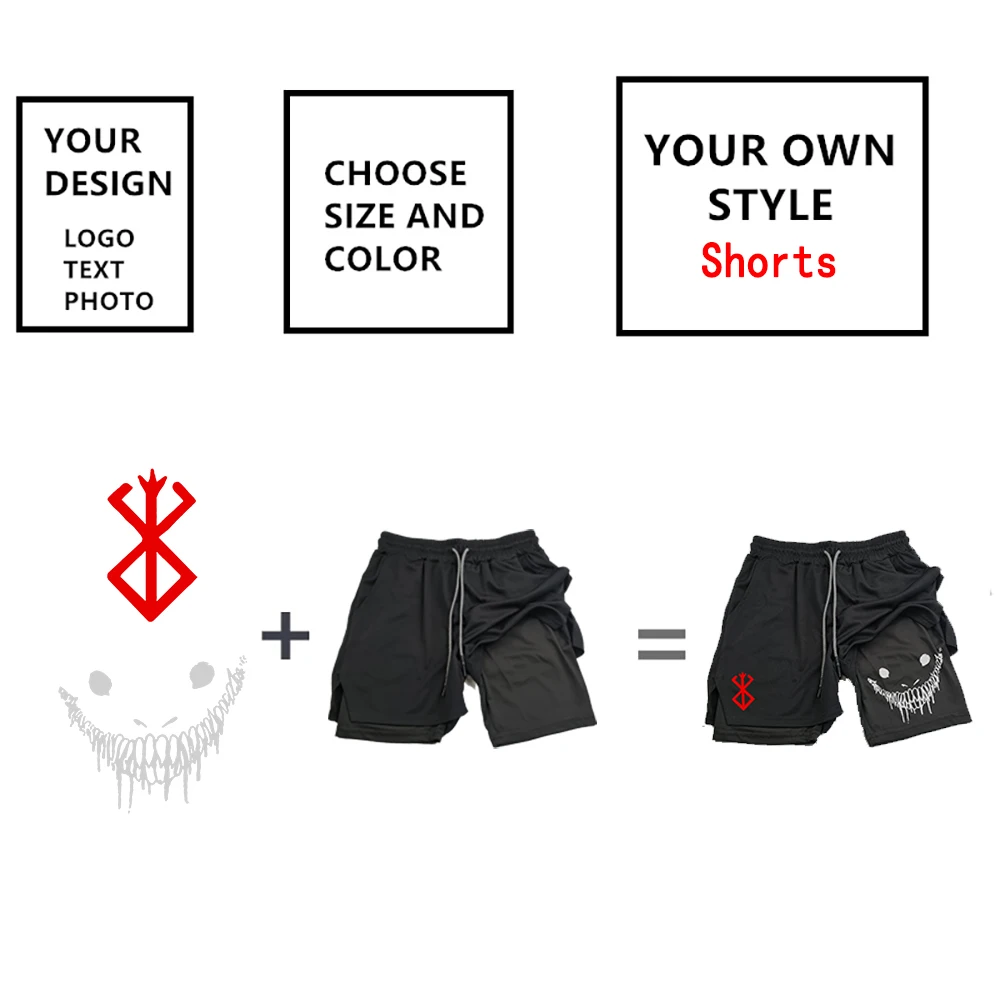 Customized Men's and Women's Sports Shorts Quick drying Double layered 2-in-1 Shorts Team Customized Exclusive Customization 6