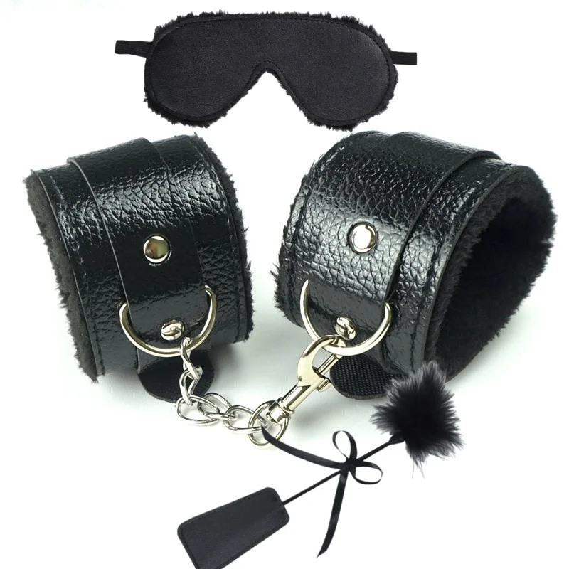 Kit de sujeción de Bondage BDSM, cepillo de plumas romántico, palo de burlas, esposas. 3 Kit de sujeción de Bondage BDSM, cepillo de plumas romántico, palo de burlas, esposas. 3