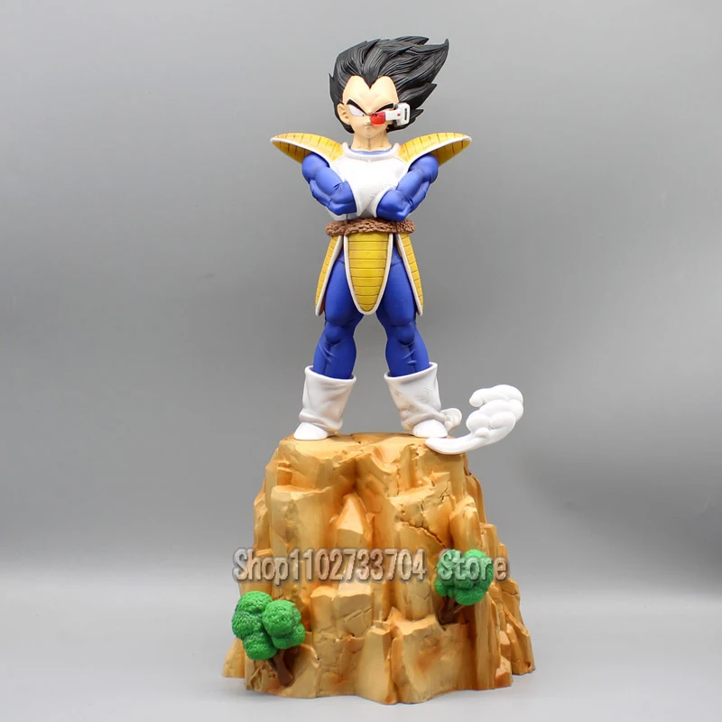 

41cm Vegeta Dragon Ball Figure GK Debut Saiyan Prince Vegeta IV Action Figure PVC Anime Statue Model Collection Toy Ornamen Gift