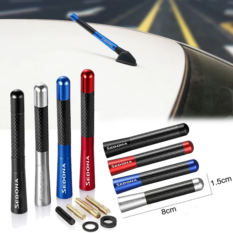 Per Kia Sedona Logo Car Roof Radio Antenna Bee Sting Screw Am Fm Antenne Di Segnale Aereo Migliora Il Dispositivo Accessori Per Lo Styling Dell'Auto