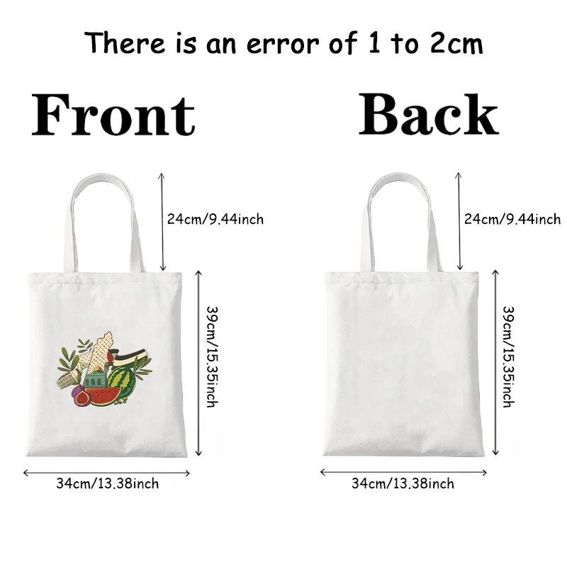 Arabic Calligraphy Olive Map Canvas Shopping Bag Adorable Bags for Outdoor Parties Travel Shoulder Girl Large Capacity Tote Bags tote bags canvas bags canvas bag shopping bag