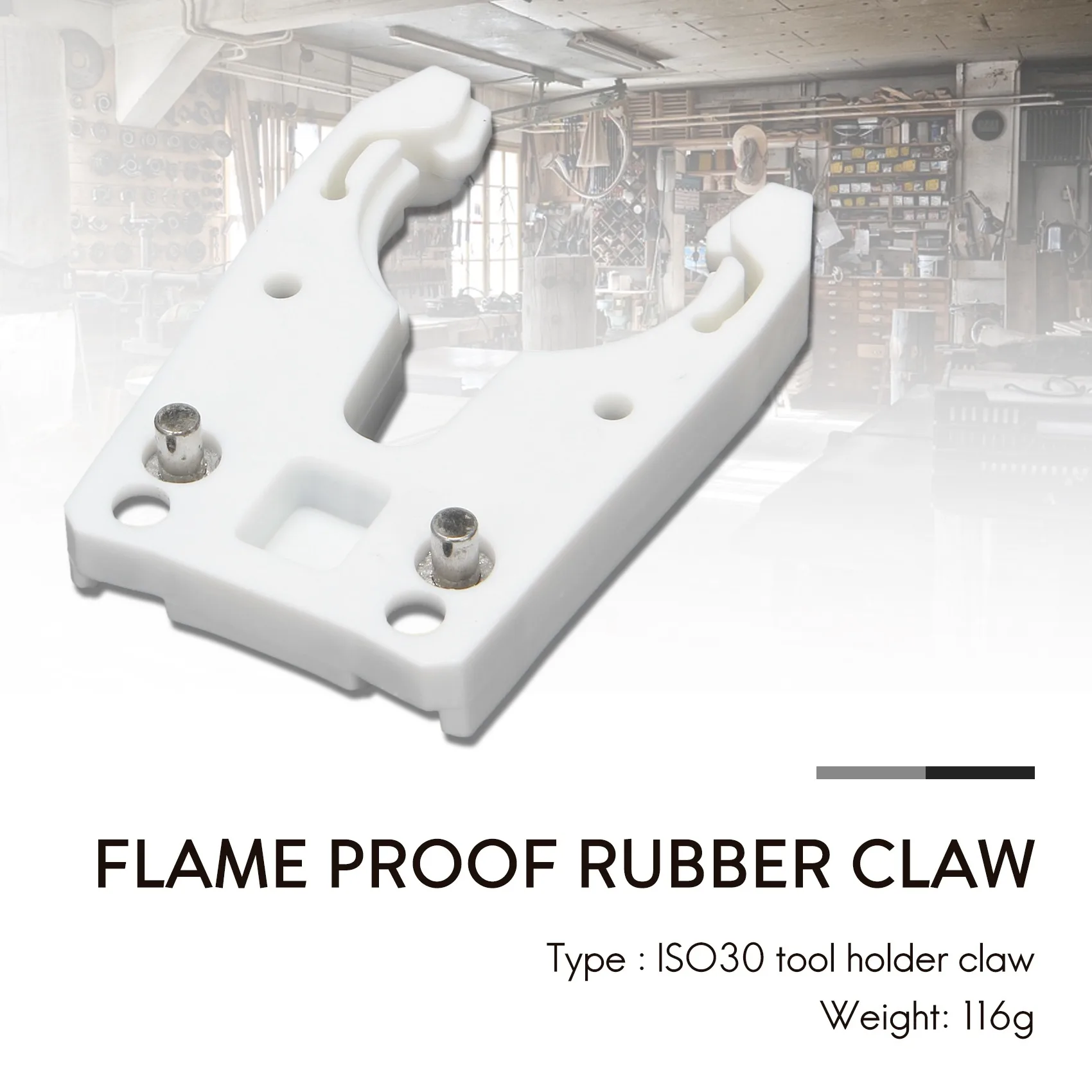 5PCS/Lot ISO30 Tool Holder Clamp Iron+ABS Flame Proof Rubber ClawAB32