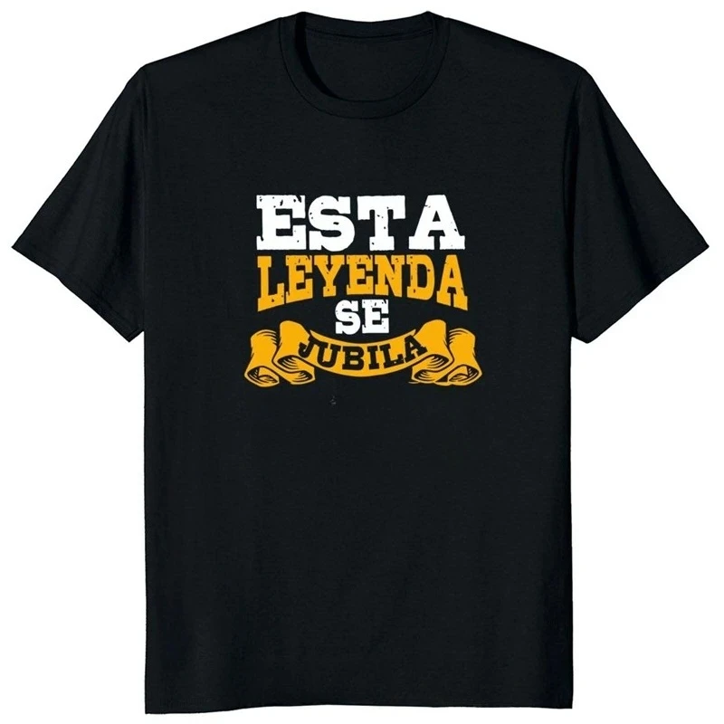 A Retro-style T-shirt for Retired Women, Printed with Spanish Text, Perfect As A Gift for A Retired Father.Summer Streetwear Y2K 1