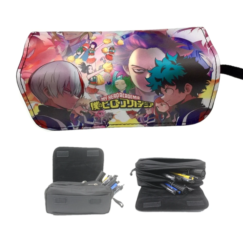 

My Hero Academia Anime Pencil Case Cartoon Pen Bags Stationery Case Makeup Storage Bag