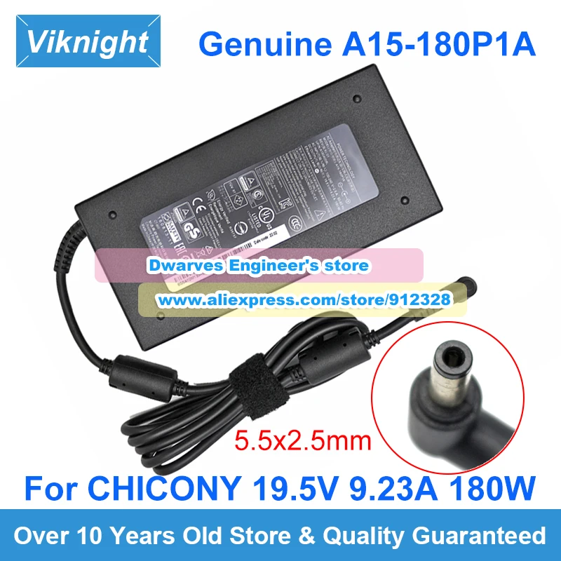 

Оригинальный адаптер питания Chicony 19,5 V 9.23A 180W для Acer PREDATOR 17 G9 ASPIRE NITRO VN7 P950ER N850HP6 AERO 15X GS63
