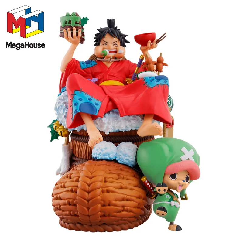 

MegaHouse Original DX ONE PIECE LOGBOX RE BIRTH 01 Monkey D. Luffy Tony Tony Chopper Anime Action Figures Collection Dolls Toys