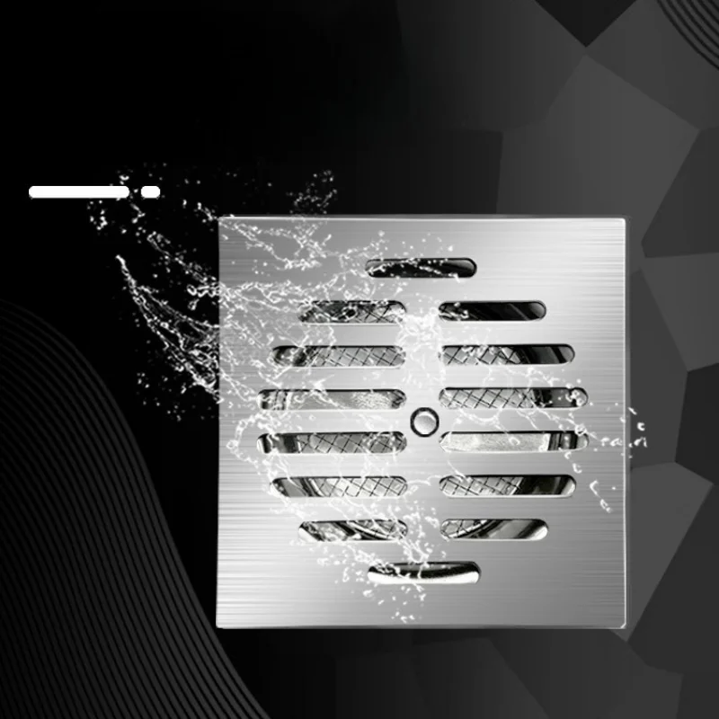 สแตนเลส 110 ท่อขนาดใหญ่ท่อระบายน้ําชั้นหลังคา Plug-in หนาสวนกลางแจ้งแบน Anti-blocking ระบายน้ําขนาดใหญ่ Displacement 1