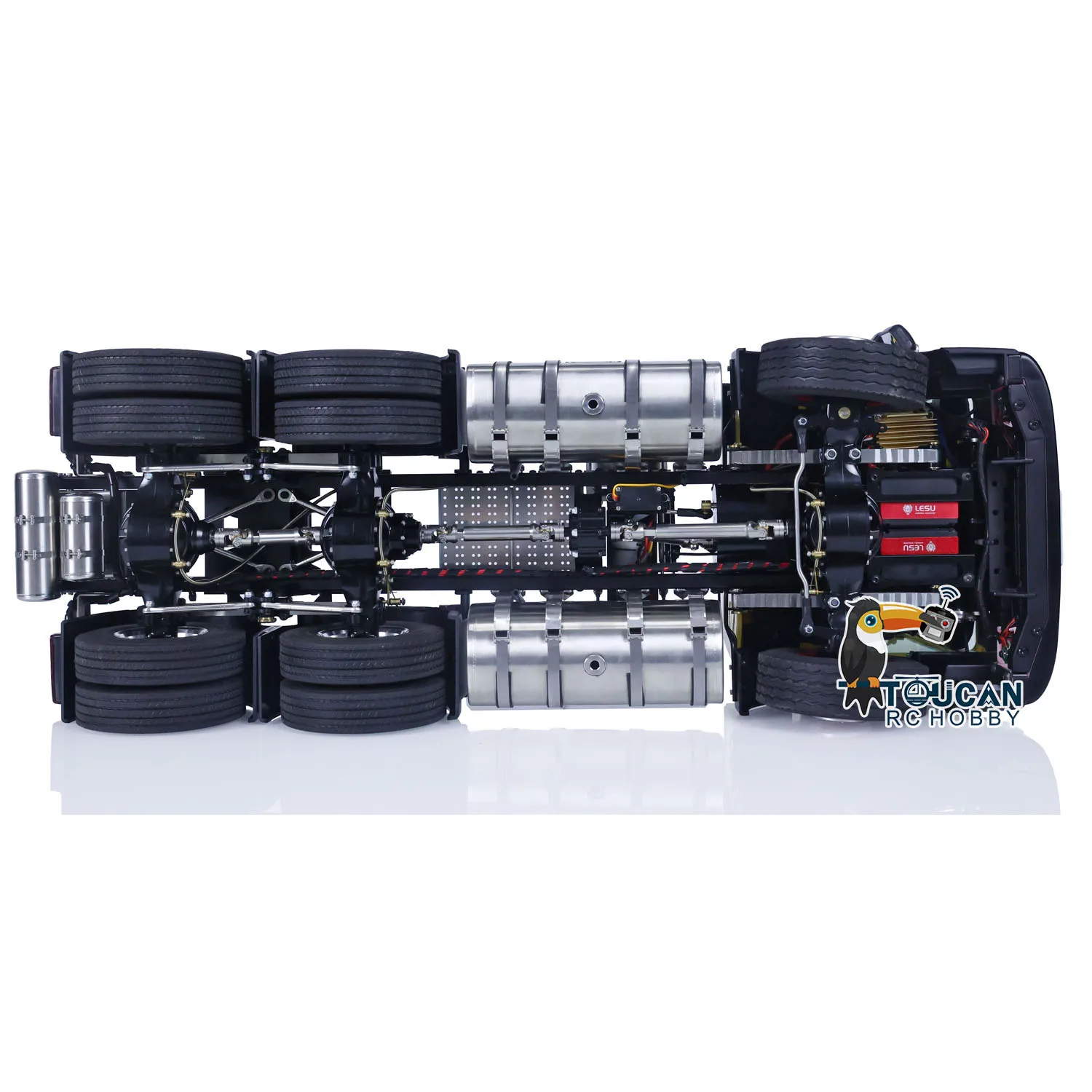 Toy 1/14 6x6 RTR Metal Chassis RC Tractor Truck LESU RC Hobby DIY Remote Control Car Sound Lights Vehicle Finished Model for Boy 5