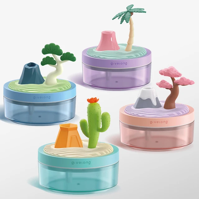 Landscape Air Humidifier Small Spray Hydration Household Silent Bedroom Desktop Car USB Aromatherapy Humidifiers Diffuser 6