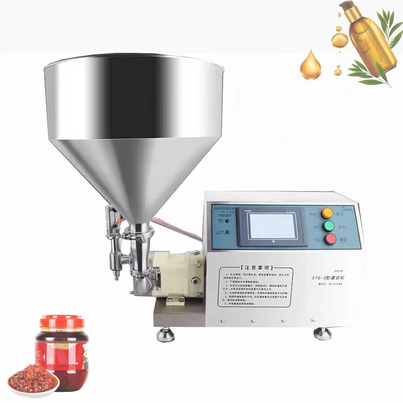 

Honey Oil Peanut Butter Filling Machine Sauce Cream Cosmetic High Viscosity Paste Glass Bottle Can Filling Machine