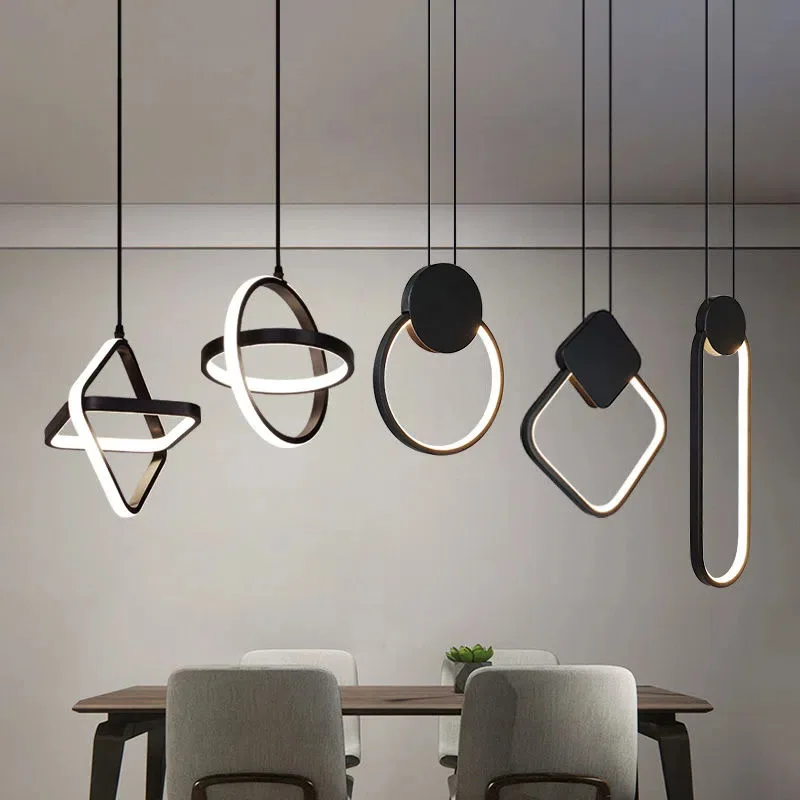 

Shineknot Bedroom Bedside Tricolor Chandelier INS Modern Minimalism Bar Design light bd0083