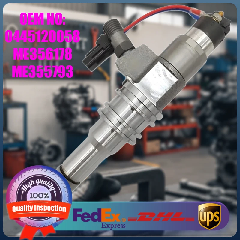 New High Quality Fuel Common Rail Injector 0445120058 ME356178 ME355793 ...