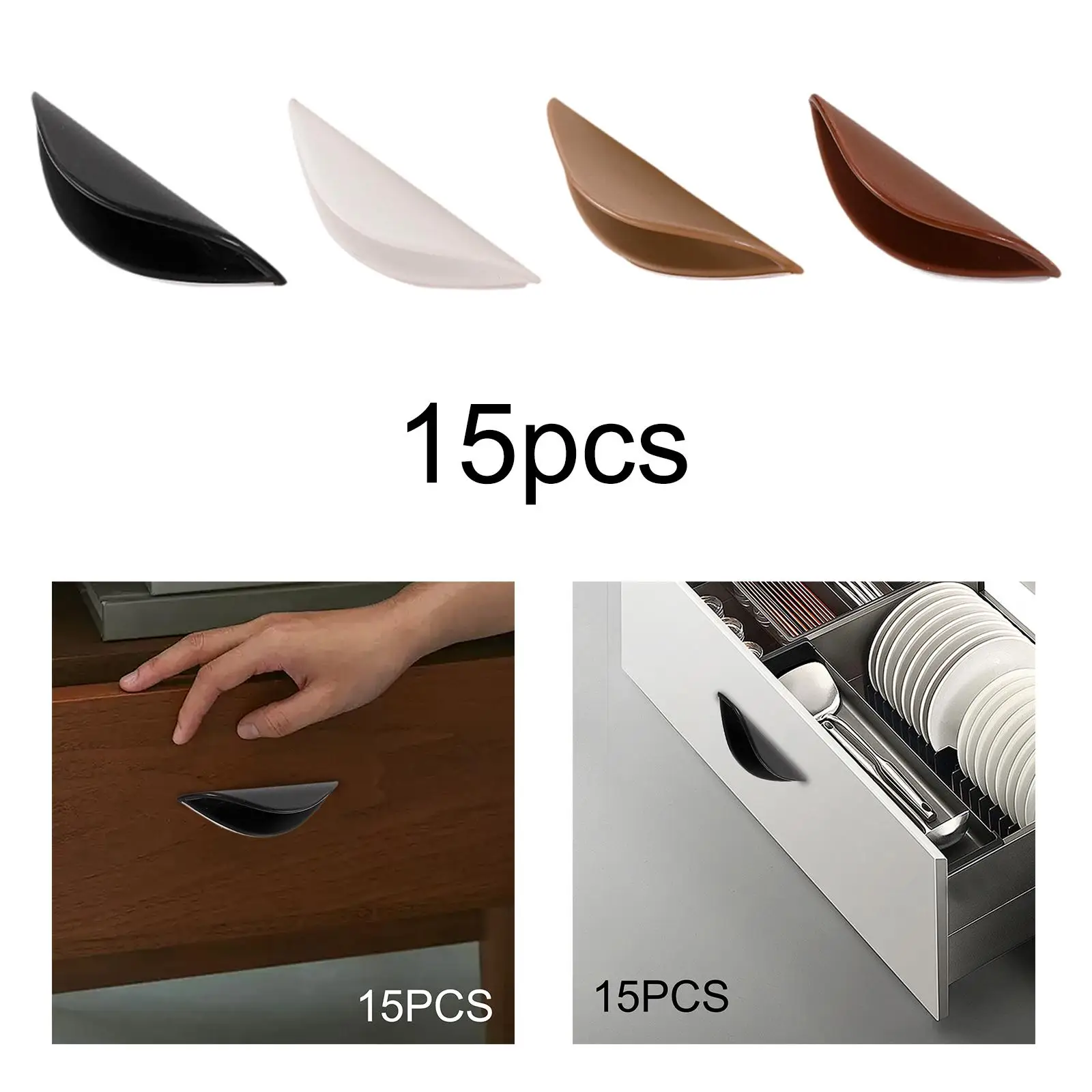 15x Cabinet Handle Modern Cabinet Pull Dresser Handle Drawer Pull Drawer Handle for Window Drawer Cupboard Bookcases Cabinet
