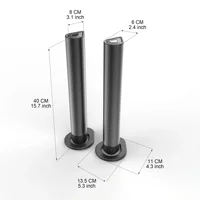 120W BS-56 TV Bluetooth Speakers AUX/BT/OPT Connections Soundbars with 2-in-1 Detachable Home Cinema Sound System FM Soundbar - Image 6