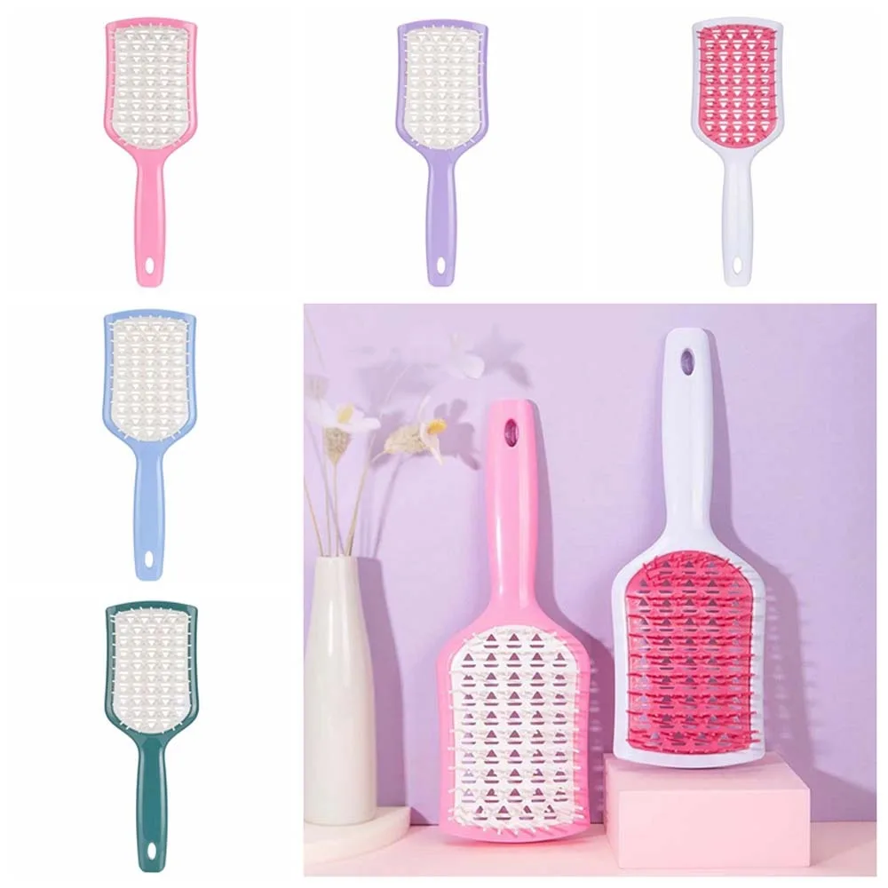

Hollowing Out Comb Wide Teeth Scalp Massage Combs Wet Dry Use Hairdressing Wide Teeth Air Cushion Comb ABS CPU