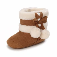 Winter baby shoes with thick fleece and warm baby cotton boots cute non slip comfortable and casual walking shoes 5