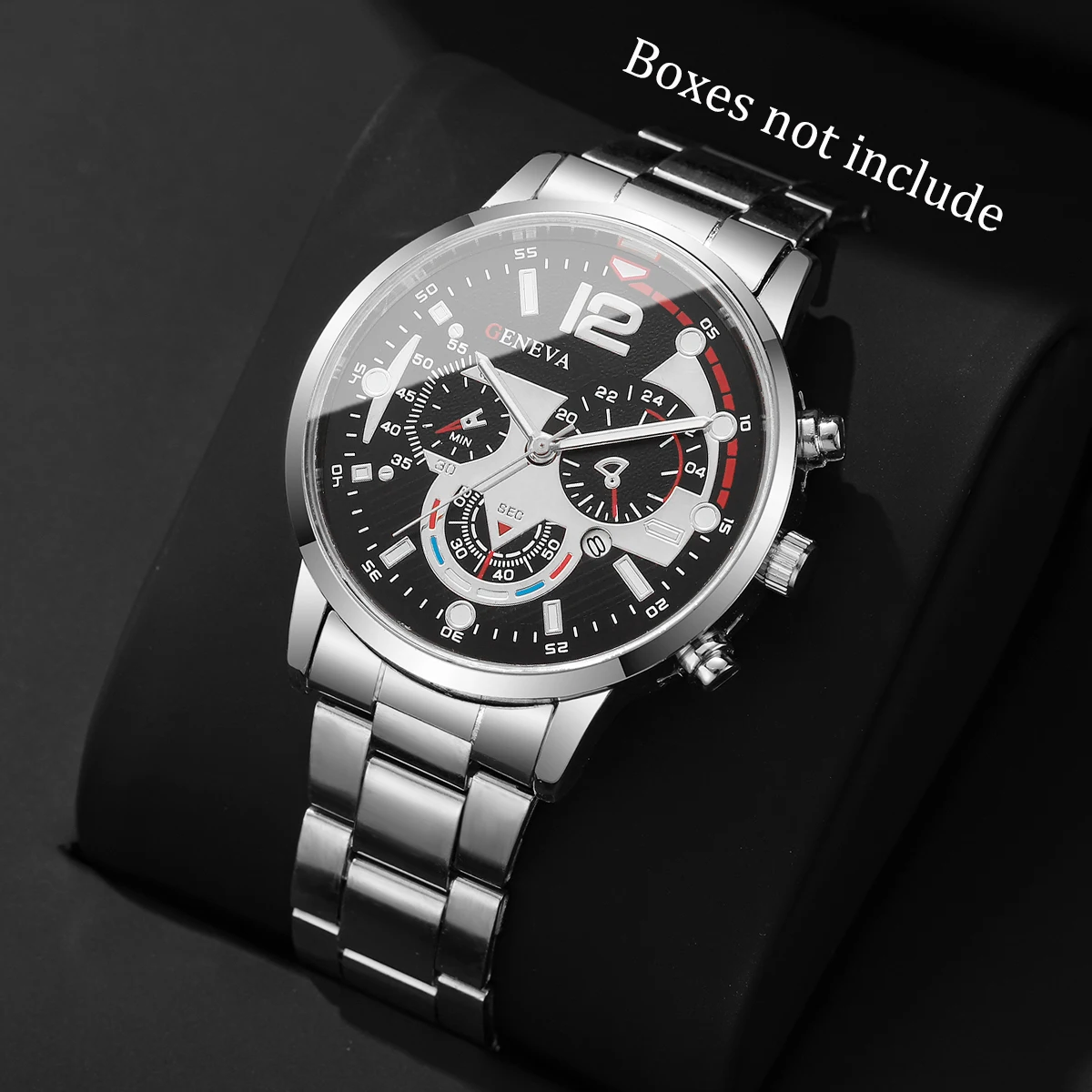 1/4PCS Luxury Big Dial Mens Quartz Watches Fashion Men Business Watch CLock Gift Reloj Hombre Without Box