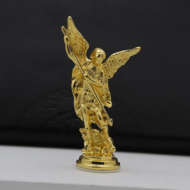 Christian Saint Michael Archangel Figurine: Guardian Statue Zinc Alloy Craft