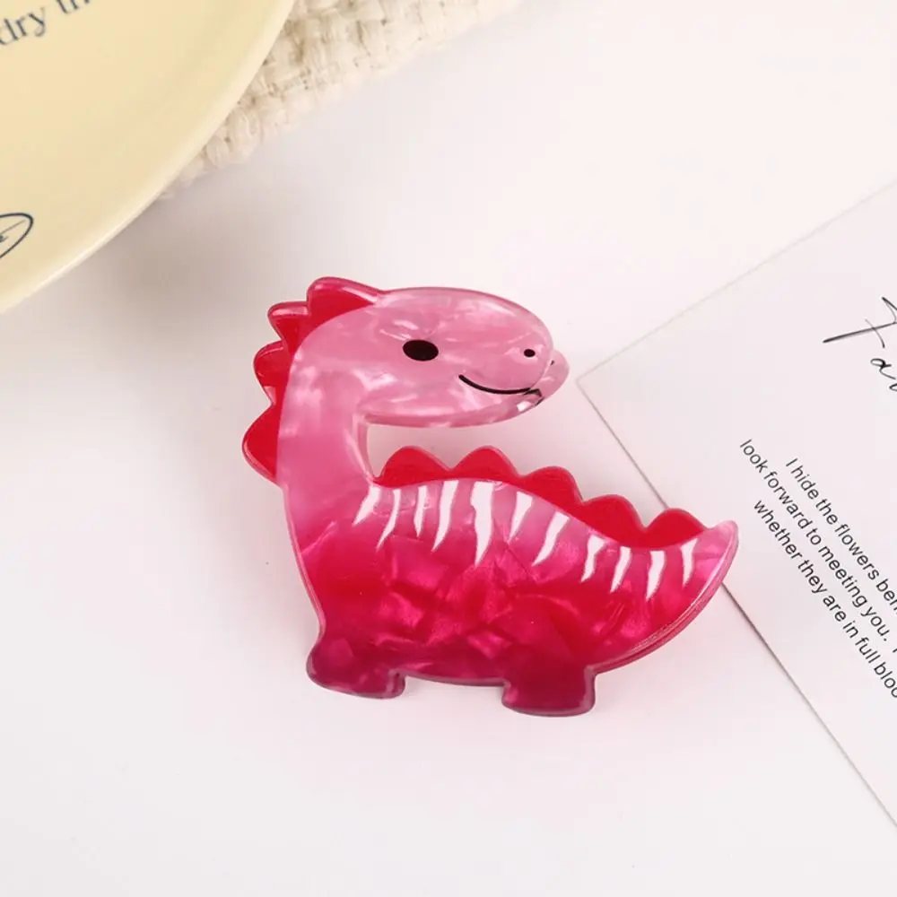Tyrannosaurus Rex Dinosaur Hair Claw Stegosaur Pterosaur Acrylic Animal Shark Clip Mid Size Ponytail Holder Cartoon Hair Clip