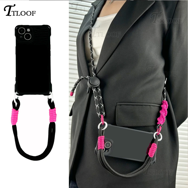 Adjustable Strap Crossbody Necklace Lanyard Phone Case with Ultra Soft Cover
