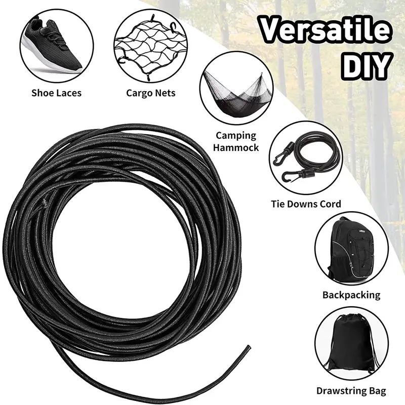1/2/3/4/5MM Strong Elastic Rope White/black High-Quality Elastic Rope Rubber Band Sewing Garment Craft for DIY Sewing Accessorie - Image 5