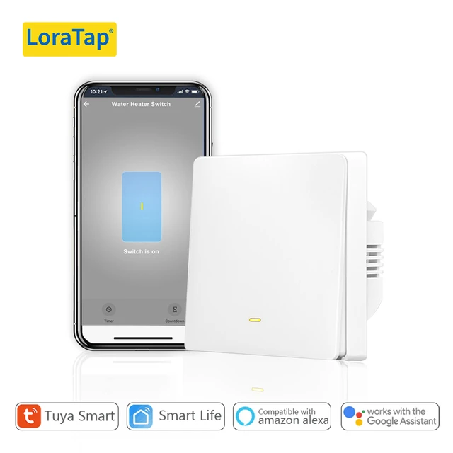 LoraTap – chauffe-eau WiFi EU US IL, avec interrupteur Tuya Smart Life,  contrôle à distance de l'énergie, fonctionne avec Google Home et Alexa -  AliExpress