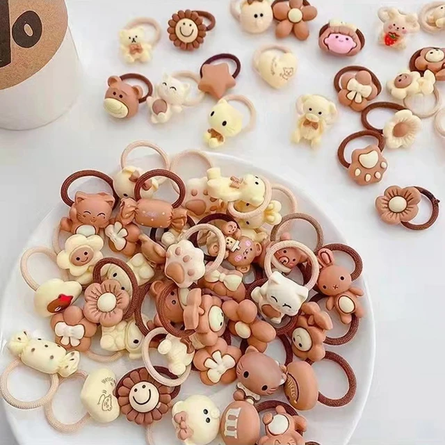 Juego de 2 gomas para el pelo de conejo de felpa para niñas gomilla pelo  bebe elásticas pequeñas gomitas pelo niña dibujos animados pulseras gomas  de pelo infantiles accesorios para niñas - AliExpress