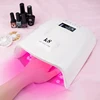 lampara de unas UV recargable luz UV portatil para unas K8 LED Nail Lamp with 33 LED Beads and 4 timer setting White 1