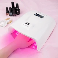 lampara de unas UV recargable luz UV portatil para unas K8 LED Nail Lamp with 33 LED Beads and 4 timer setting White 1