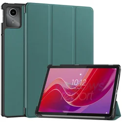 Magnetic Hard Back Tablet Case for 11-Inch Tablets - Durable Smart Cover for Kids (Dark green)