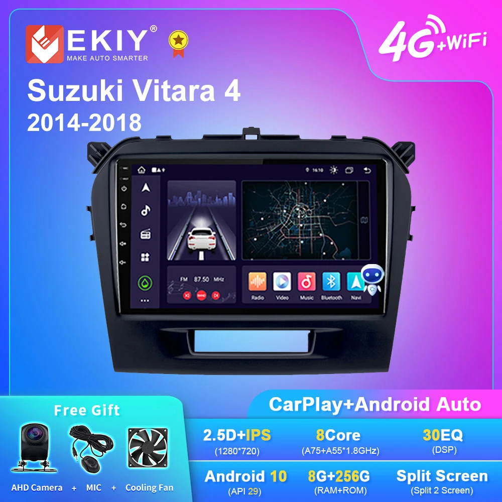 

EKIY X7 Android 10 Car Radio For Suzuki Vitara 4 2014-2018 Multimedia Video Player Auto Carplay Navigation GPS No 2 din 2din DVD