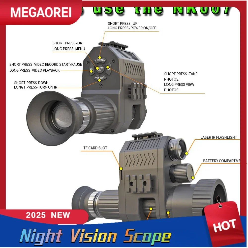 1080P Night Hunting Scope Binoculars Hunting Camera Scope For Fishing And hunting trail camera,trail camera,binoculars night vision
