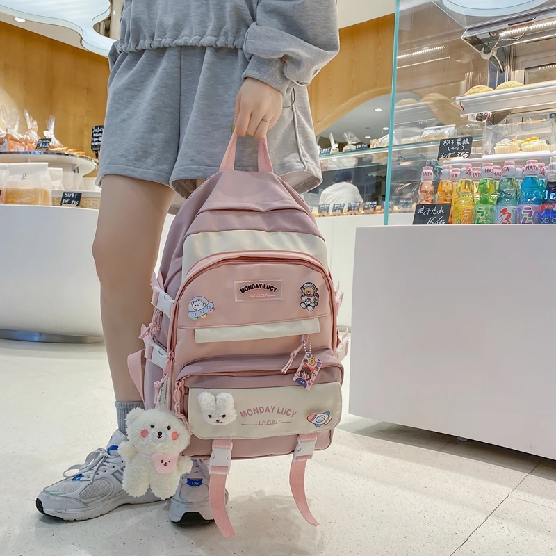 Kawaii Harajuku Style Pastel College Backpack